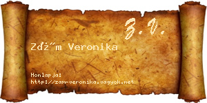 Zám Veronika névjegykártya