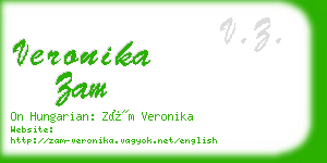 veronika zam business card
